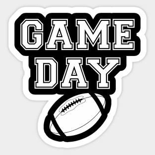 Game Day Football Sticker